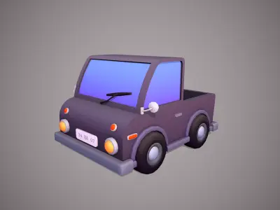 Car Stylized Low-poly 3D model
