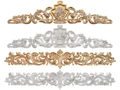 Collection of 40 classic carvings Part 5 3D model