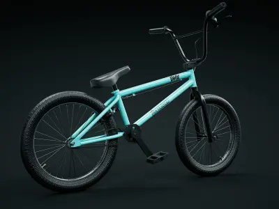  BMX Bicycle 3D model - Low-poly -high Poly 3D model Low-poly 3D model