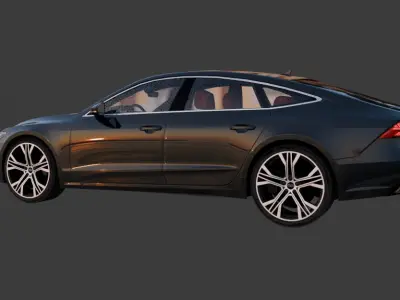Audi A7 3D model by dhruvsadhu
