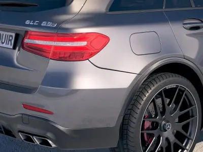 Mercedes GLC63 S AMG 2018 3D model