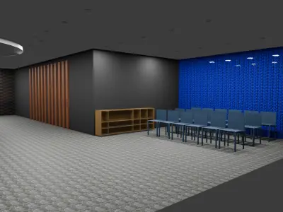 Reception Area 3D model