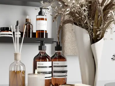 Bathroom Accessories-Decore set 3D model