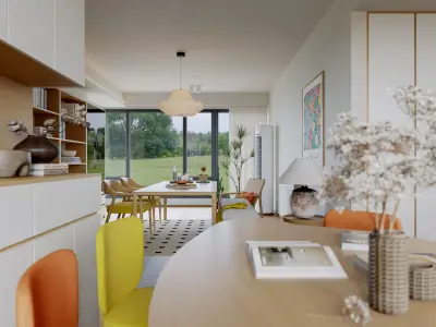 modern  interior scenes  3D model