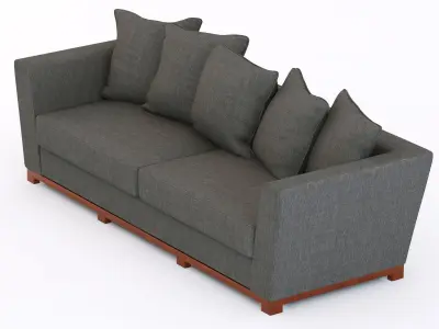 portland modern sofa 3D model