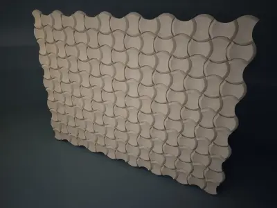 02 3DECOR PATTERN WALL Low-poly 3D model
