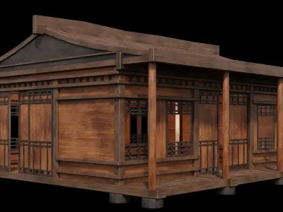 Medieval Houses Pack 25-26-27-28-29-30 - 4K Textures Game Ready Low-poly 3D model
