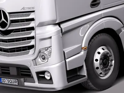 Mercedes Actros Truck 2014 3D model