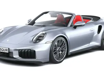 Porsche 911 Turbo S Cabrio 2026 3D model