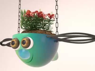 Flowerpot For Childrens - Beautiful Hanging Basket 3D print model