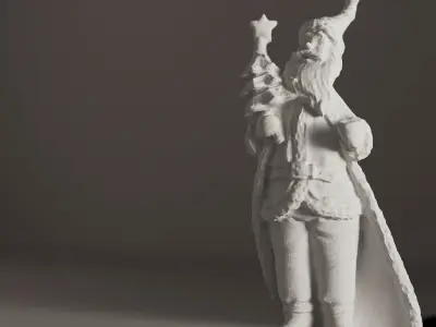 Santa Claus figurine decor 3D model