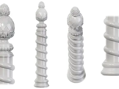 Classic baluster 04 3D model