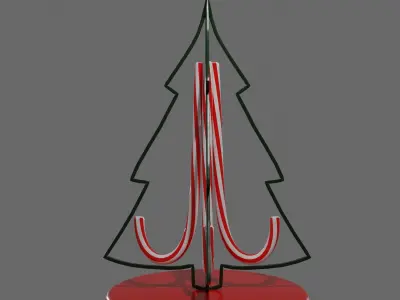 Christmas table decoration 3D model