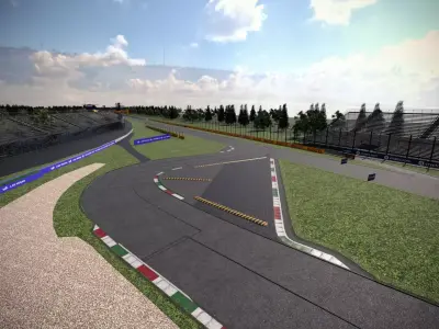F1 Italy Track Low-poly 3D model