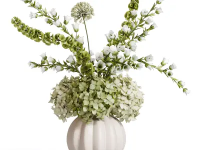 Botanical Trio Vase Set 3D model