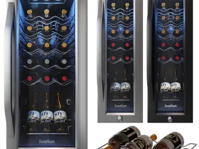 Ivation wine coolers Low-poly 3D model