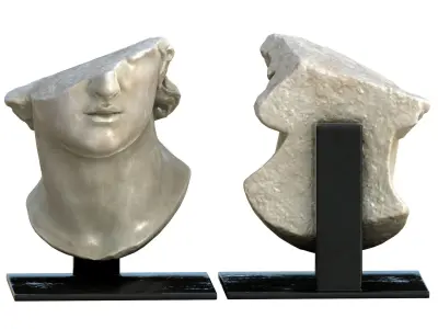 Statue 010 Low-poly 3D model
