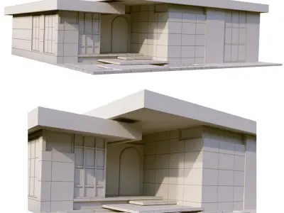 modern villa vol13 Free 3D model