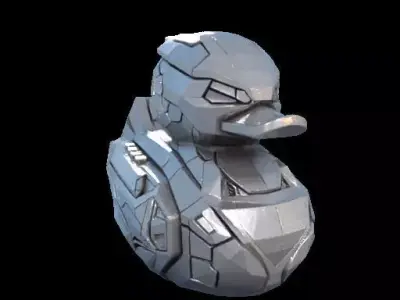 CyberDuck  A Futuristic Rubber Duck in Tesla Cybertruck Style 3D print model