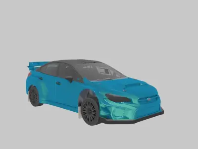 Rally Car Stx Low-poly 3D model