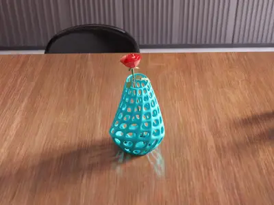 Wireframe Vase - 007 3D print model