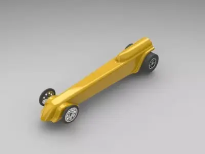 Dragster toy car Free 3D model