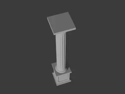Column Low-poly 3D model get