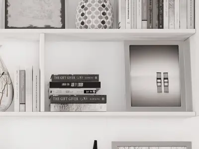 decoration set 8 shelf 3D model
