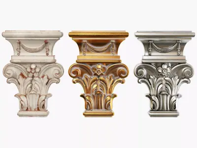 Classic capitel 03 3D model
