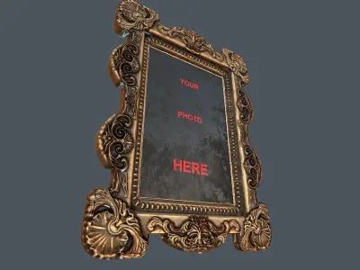 Antique Frame Low-poly 3D model