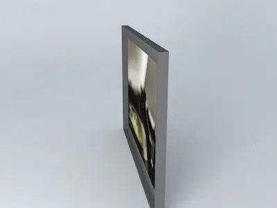 Culture record player in frame Free 3D model