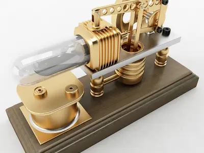 Stirling Engine 3D model