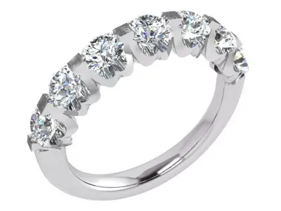 Round Diamond Band Ring 3723 3D print model