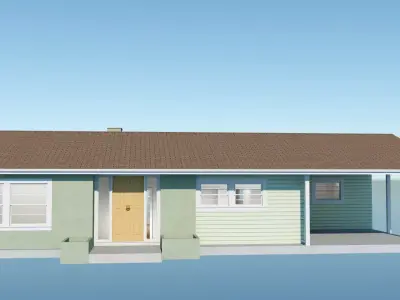 Ranch Style House 1 3D model