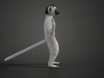 Little White Sifaka - VFX Grace 3D model