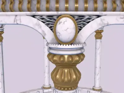 Marble Gazebo 3D model
