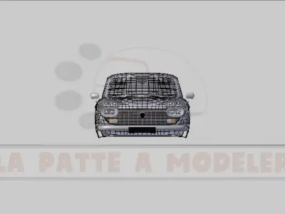 Peugeot 204 LPAM 3D model