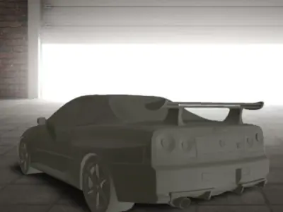 Nissan Skyline GT-R R34 3D print model