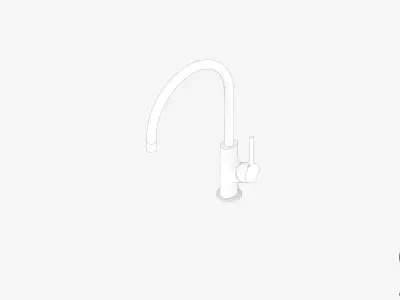 Sink Mixer - Luxury - Sleek Oval - 220 Low-poly 3D model