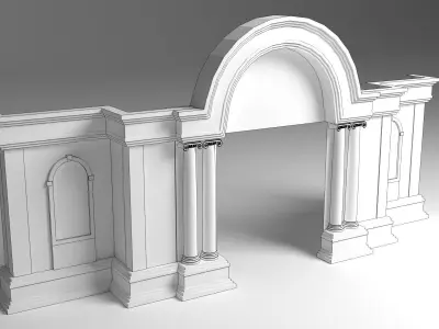 Entry Gate 3D model buy