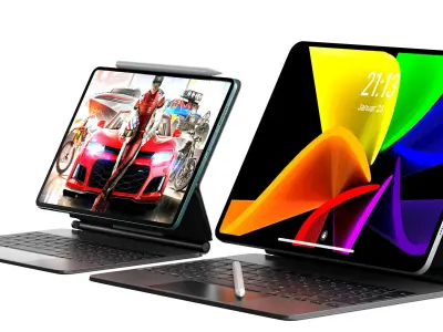 Apple iPad Pro 2022  Apple iPad Air 5 2022 Low-poly 3D model