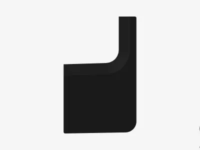 Robe Hook - Luxury - Glide Low-poly 3D model