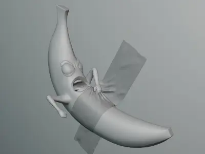 Angry Banana  3D model