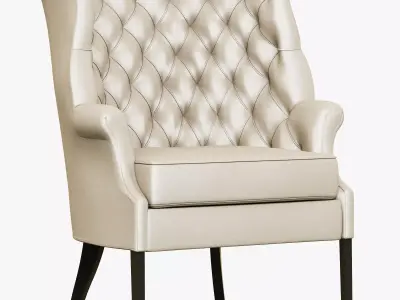 Restoration Hardware 19th English Wing Chair 3D model