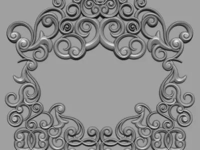 Ornaments Brushes with IMM Brushes and Ornament Set Vol 3 3D model