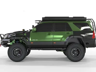 Toyota 4runner 2008 Overland Laminated 3D model