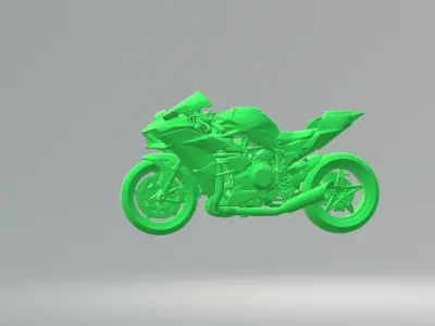 KAWASAKI NINJA H2 3D PRINTING STL FILE 3D print model