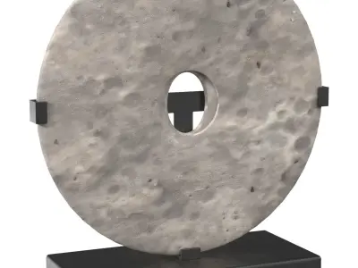 Round Sculpture Artwork PBR 3D model