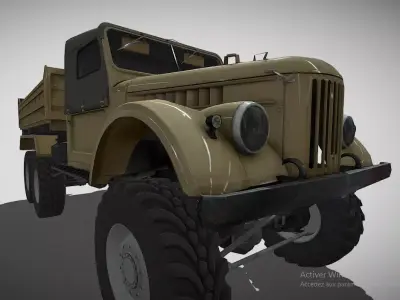 barracks military truck 3D model