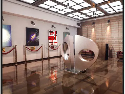 Art Gallery  Furniture Package  80 Variations Low-poly 3D model